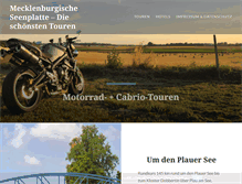 Tablet Screenshot of motorrad-mecklenburg.de